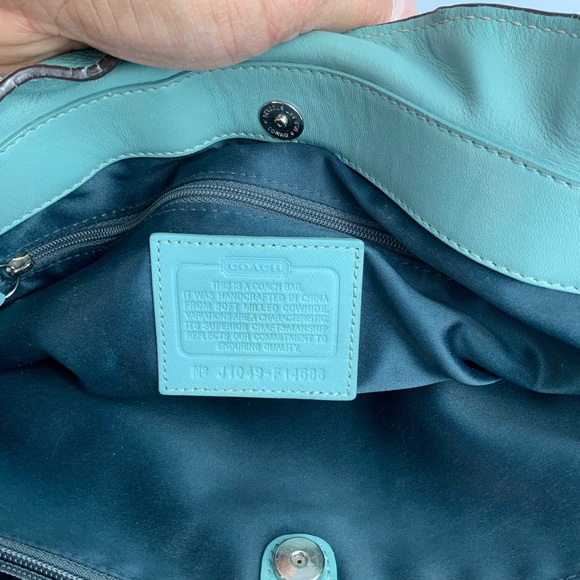 Coach Penelope F14686 light green leathe - Picture 8 of 12